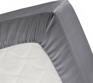 Cinderella - topper hoeslaken - tot 15 cm matrashoogte - 160x200 210 cm - antraciet