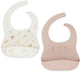 Jollein baby slab siliconen - lovely birds - 2-pack