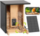 Birdfy   feeder  bamboo – vogelhuisje met camera – live vogels spotten via je smartphone - slim voederhuisje met ai‑herkenning 1080p hd – kleur‑nachtzicht – zonnepaneel draadloos – duurzaam bamboe design - cadeau voor natuurliefhebbers