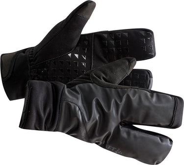 Craft fietshandschoenen winter unisex zwart siberian 2.0 split finger glove black-xl