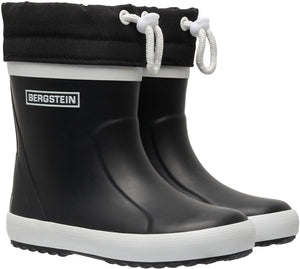 Bergstein classic thermo unisex junior regenlaarzen - black