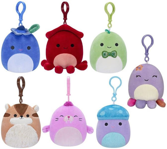Jazwares squishmallows clip on plush 9 cm assorti.