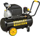 Stanley fatmax compressor, 50 liter, 10 bar, oliegesmeerd, horizontaal model, 2,5 pk, 240 l min luchtdebiet, draagbaar, zwart geel, geschikt voor oppompen en pneumatisch gereedschap