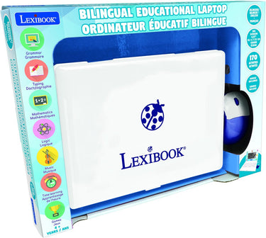 Lexibook ordinateur portable 6.7” éducatif bilingue anglais et français