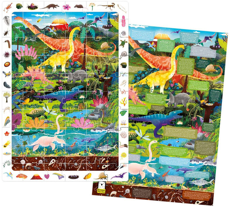 Afbeelding laden in galerijviewer, Banana panda zoek en kijk puzzel dinosaurus 4+.
