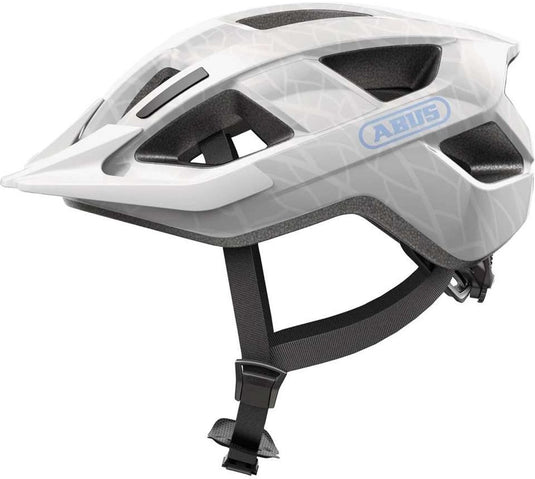Abus fietshelm aduro 3.0 led white art l - 58-62 cm - wit - geschikt voor gebruik op elektrische fietsen - stadsfietsen - 335 g