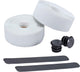 Bbb cycling stuurlint racefiets - zelfklevend stuurtape met stretch materiaal - antislip - lengte: 200cm - dikte: 2mm - inclusief stuurdoppen - wit - raceribbon bht-01