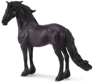 Collecta figurine - friese hengst - (xl) - paarden - handgeschilderd - miniatuur