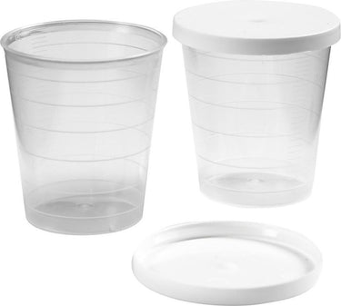 Creotime bekertje met deksel - veelzijdig bruikbaar - 30 ml - 75 stuks