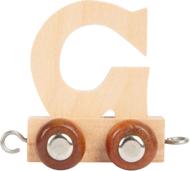 Small foot - houten lettertrein - g - 12 stuks