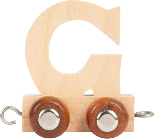 Small foot - houten lettertrein - g - 12 stuks