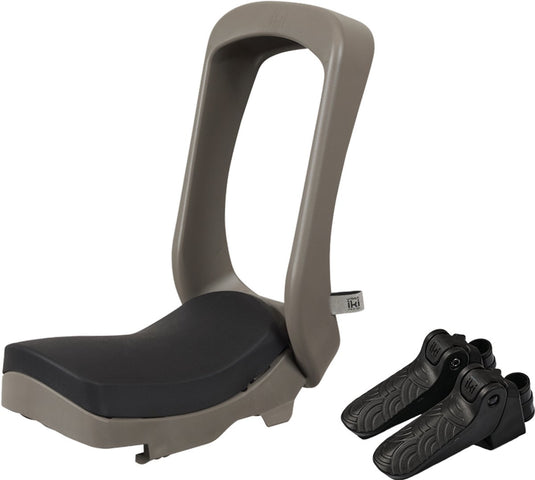 Urban iki junior fietsstoeltje - zonder montagekader - suzume grey bincho black -