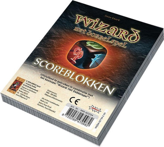 999games 999 games wizard dobbelspel - uitbreiding - drie stuks scoreblokken