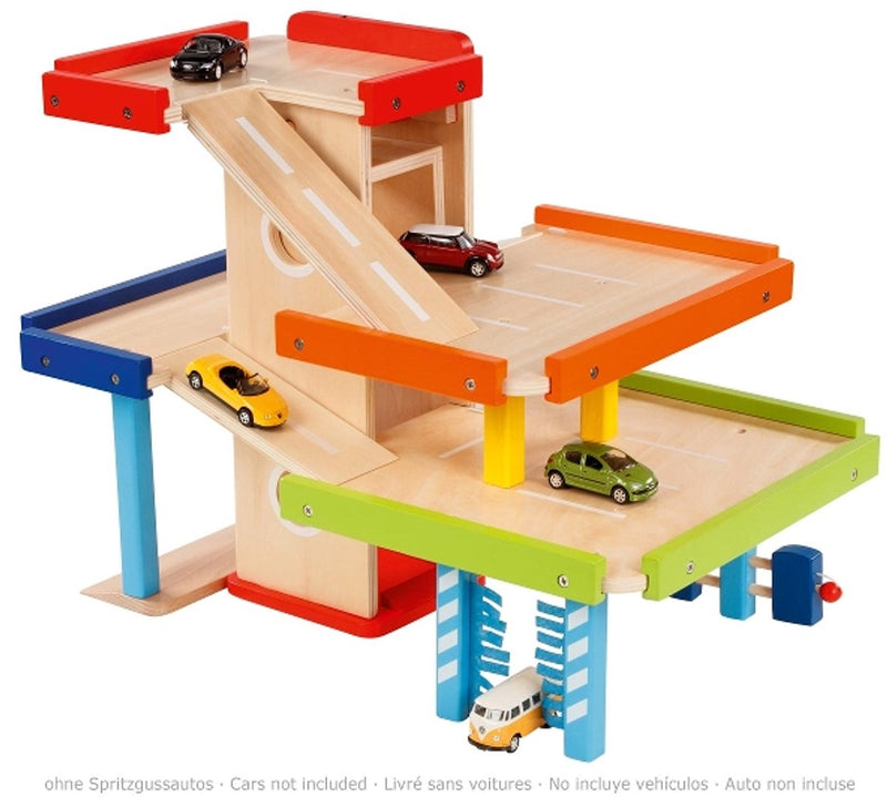 ギャラリービューアに画像をロードする, Goki houten speelgoed - parkeergarage - 51,9x31,4x38,5cm - 3 jaar
