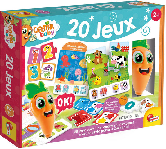 Lisciani carotina baby penna parlante 20 giochi educativi ed. francese