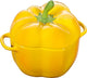 Staub paprika geel schaal aarderwerk met deksel 11 cm