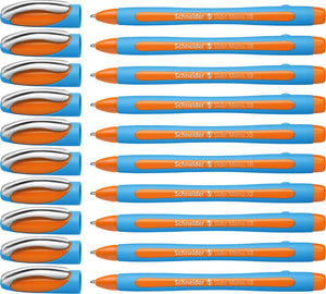 Schneider schrijfwaren schneider balpen - slider memo - penpunt xb - schrijfbreedte 1,4mm - oranje - 10 stuks - s-150206-10