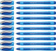 Schneider schrijfwaren schneider balpen - slider memo - xb - 1,4mm - blauw - 10 stuks - s-150203-10