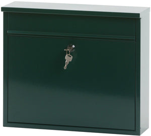 V-part - wandbrievenbus granadan - galvanized steel powder coated - groen - brievenbus