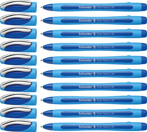 Schneider schrijfwaren schneider balpen - slider memo - xb - 1,4mm - blauw - 10 stuks - s-150203-10