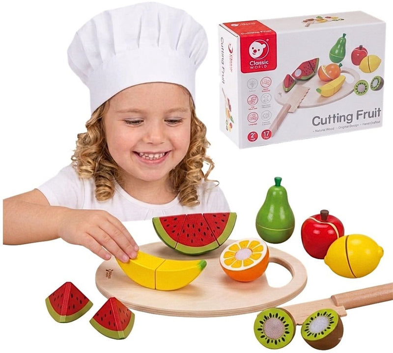 ギャラリービューアに画像をロードする, Classic world wooden toys wooden cutting fruit
