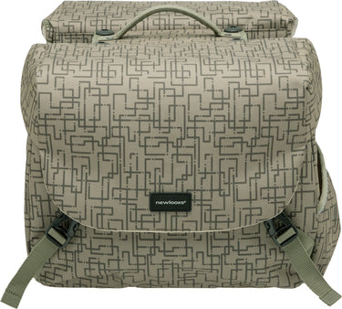Mondi Joy Double fietstas - waterafstotend polyester - Racktime - Ivy Grey