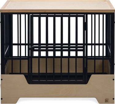 Designed by lotte bench hondenbench meubel quirine - hondenmand - met lade - metaal hout - l - 92x62x76 cm