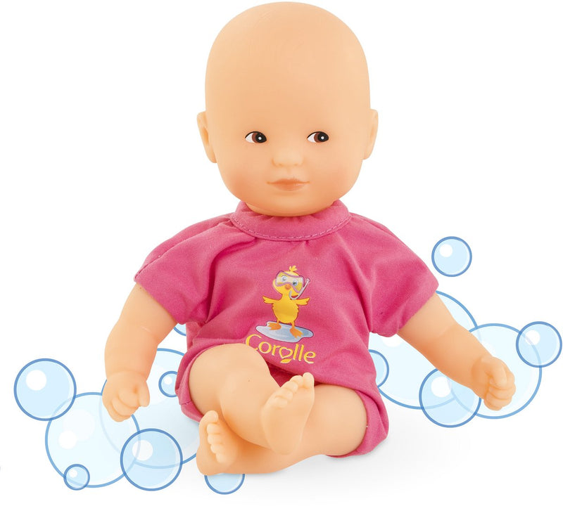 Chargez l'image dans la visionneuse de la galerie, Corolle babypop badspeelgoed roze 20cm - mini bain popje voor waterpret.
