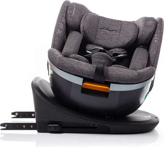 Babyauto xperta i-size autostoel - 360° met isofix - 40 tot 150cm - 0 tot 36kg - tot 12 jaar - kleur grijs