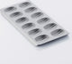 Point-virgule bakvorm - madeleines - 12 stuks - anti-aanbaklaag - 40x21x2cm