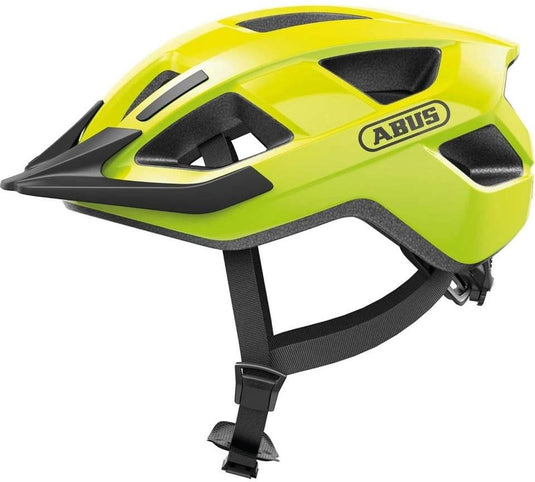 Abus fietshelm aduro 3.0 led signal yellow s - 51-55 cm - geel - geschikt voor gebruik op elektrische fietsen - stadsfietsen - 295 g