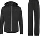 Agu go regenpak essential unisex - zwart - xxl - dames heren - waterdicht ademend