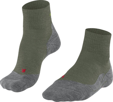 Falke tk5 short anti-blaar dun wol functioneel materiaal wandelsokken heren groen - maat 39-41