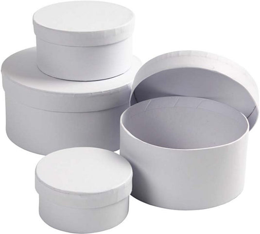 Creativ company ronde dozen van karton, 4 maten