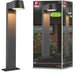 Paulmann led-bolderlamp capea insectvriendelijk ip44 500 mm 2200k 6w 450lm 230v 98° antraciet aluminium