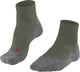 Falke tk5 short anti-blaar dun wol functioneel materiaal wandelsokken heren groen - maat 44-45