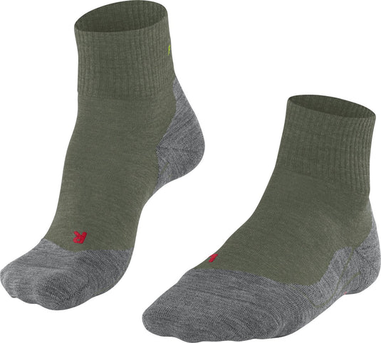Falke tk5 short anti-blaar dun wol functioneel materiaal wandelsokken heren groen - maat 42-43