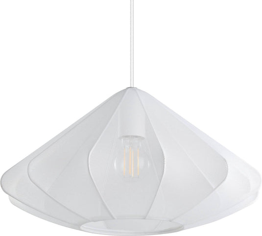 Eglo dolwen hanglamp - e27 - 110 cm - wit - textiel