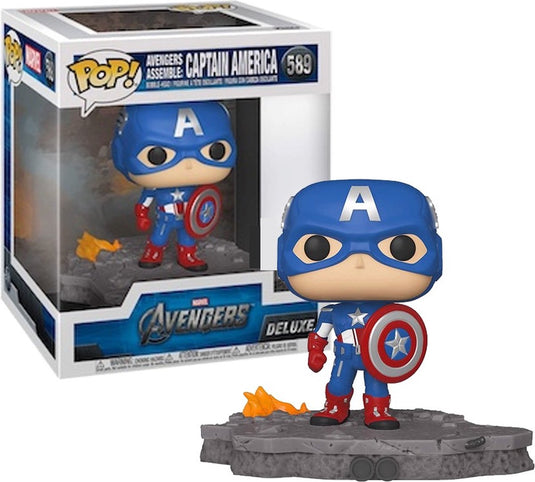 Funko pop! - captain america - avengers assemble - deluxe special edition -