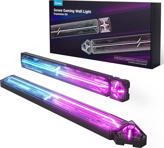 Govee gaming wall lights uitbreidingskit (2+1) - gaming verlichting - rgbic - app-bediening - alexa google - matter compatibel