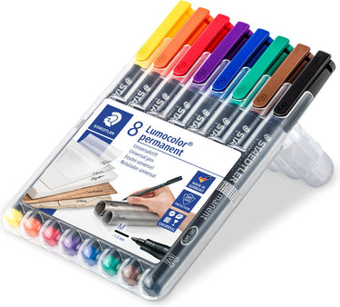 Staedtler lumocolor permanent universele pen m 317 - box 8 st