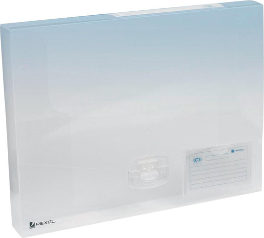 Rexel elastobox ice transparant rug van 4 cm
