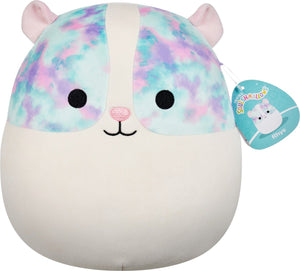 Squishmallows - rhys - guinea pig w multicolored eyepatches 30cm pluche