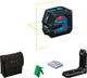 Bosch blauw bosch professional gll 20-22 g - lijnlaser - (4x batterij 1,5v lr6 (aa), laserrichtbord, houder lb10, alkalinebatterij-adapter, tas)