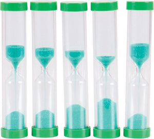Bigjigs zandloper 1 minuut timer (set van 5)