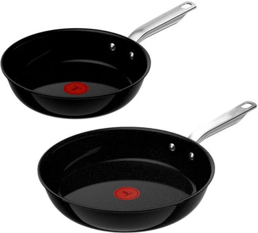 Tefal experience ceram - pannenset - 24 28 cm - fusion core - keramisch - inductie - ergonomisch - pfas vrij