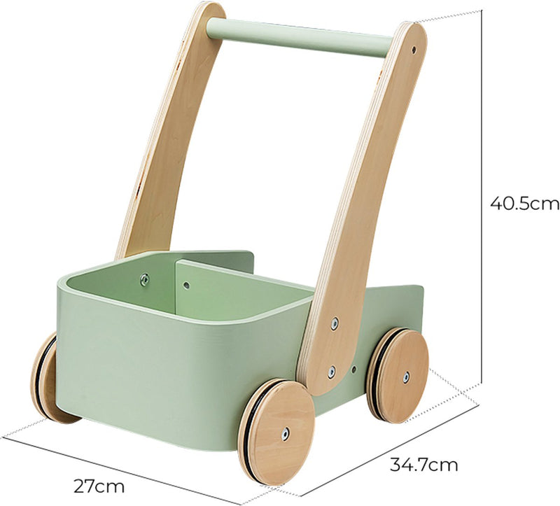 ギャラリービューアに画像をロードする, Playwood duwwagen groen loopwagen little walker

