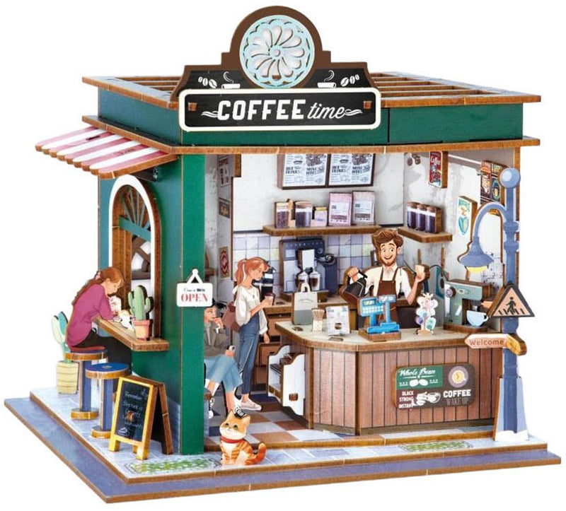 Chargez l'image dans la visionneuse de la galerie, Buki france houten bouwpakket diorama café - 120dlg.
