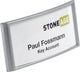 Durable badge classic magneet 30 x 65 mm zilvergrijs