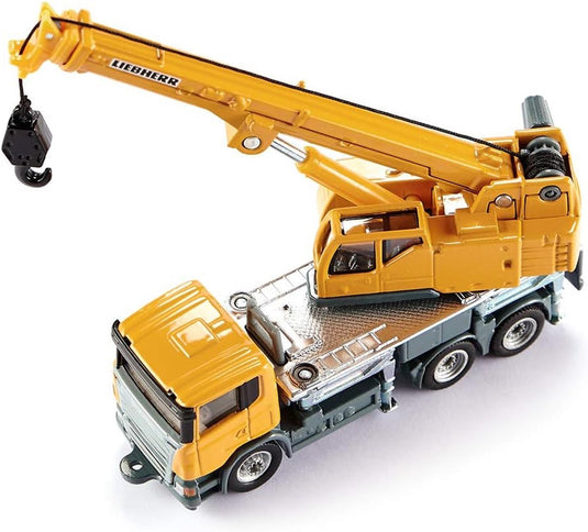 Siku 1859, liebherr telescopische kraanwagen, schaal 1:87, metaal kunststof